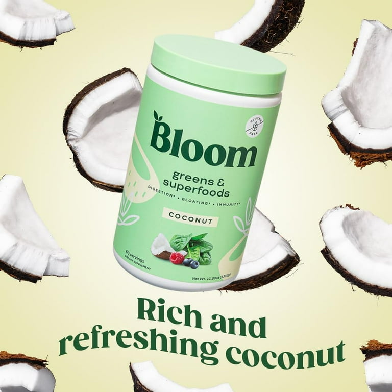 Bloom Nutrition Greens & Superfoods Powder – Daily Greens with Probiotics & Digestive Support