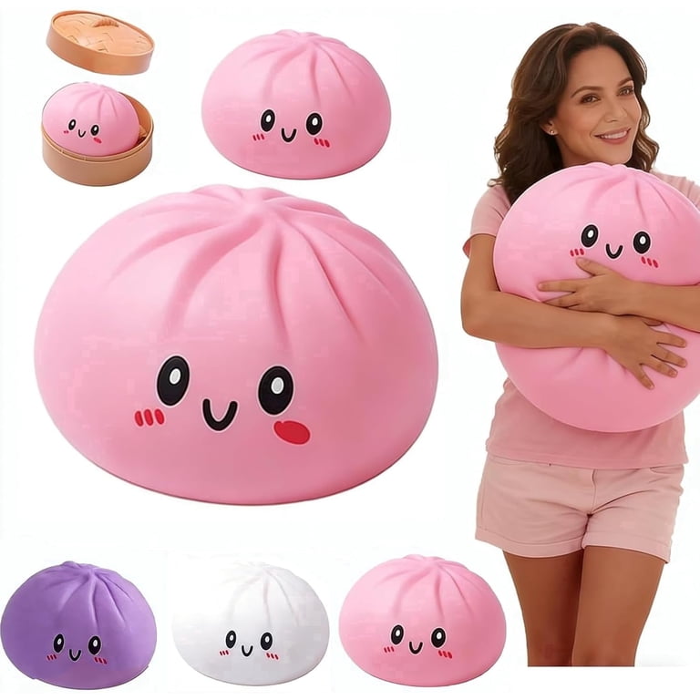 Viral Mystery Dumpling Squishy – Surprise Color Stress Toy in Steamer Box