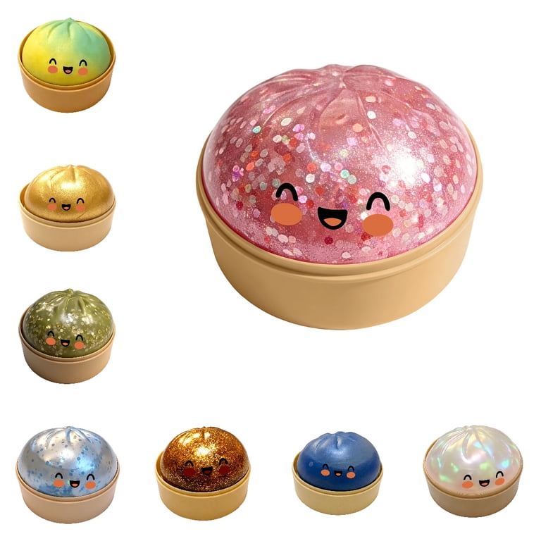 Viral Mystery Dumpling Squishy – Surprise Color Stress Toy in Steamer Box