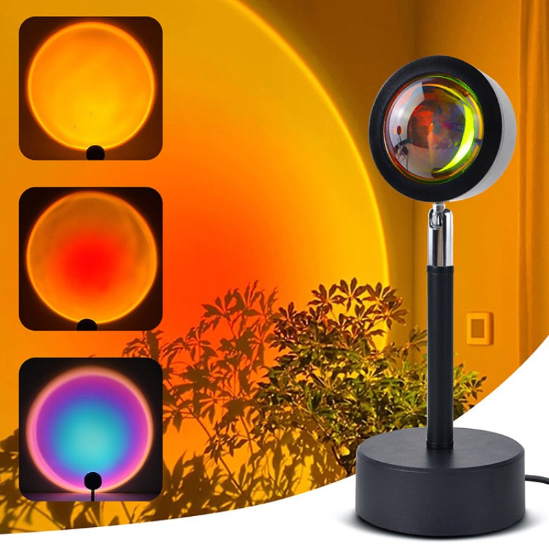 Sunset Glow LED Projector Lamp – Aesthetic Room Sunset Light