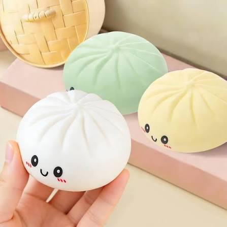 Viral Mystery Dumpling Squishy – Surprise Color Stress Toy in Steamer Box
