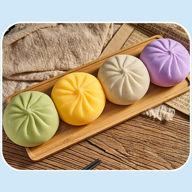 Viral Mystery Dumpling Squishy – Surprise Color Stress Toy in Steamer Box