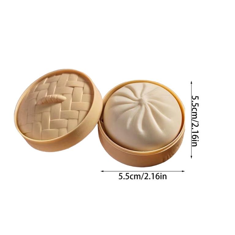 Viral Mystery Dumpling Squishy – Surprise Color Stress Toy in Steamer Box