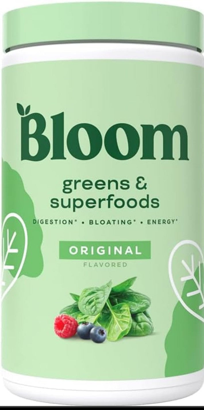 Bloom Nutrition Greens & Superfoods Powder – Daily Greens with Probiotics & Digestive Support