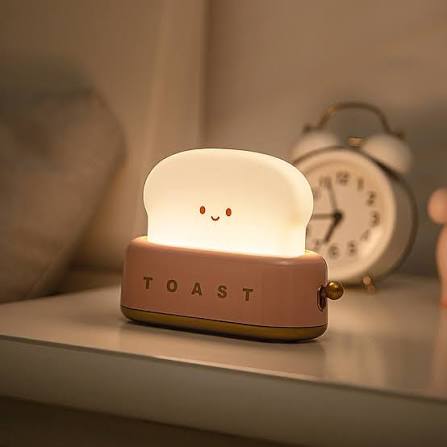 Cute Toaster Night Lamp – Aesthetic Room Decor LED Night Light