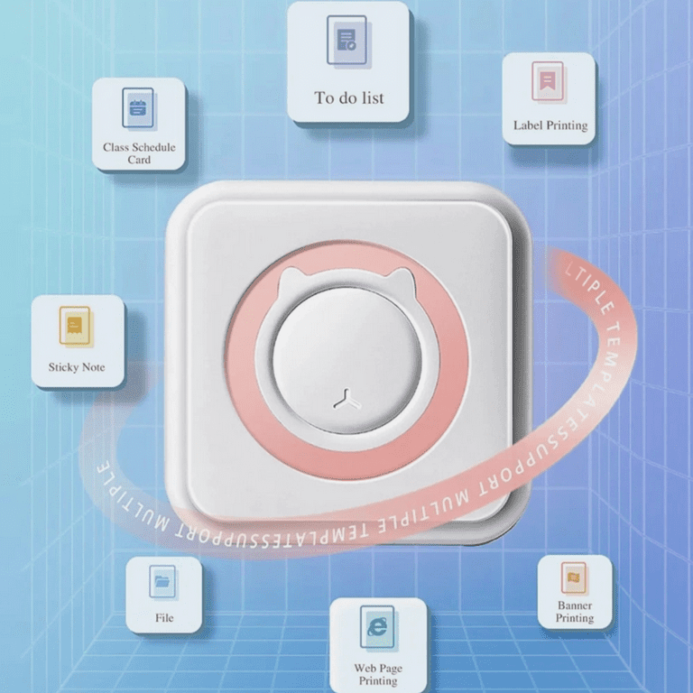Mini Pocket Printer – Portable Bluetooth Sticker & Photo Printer